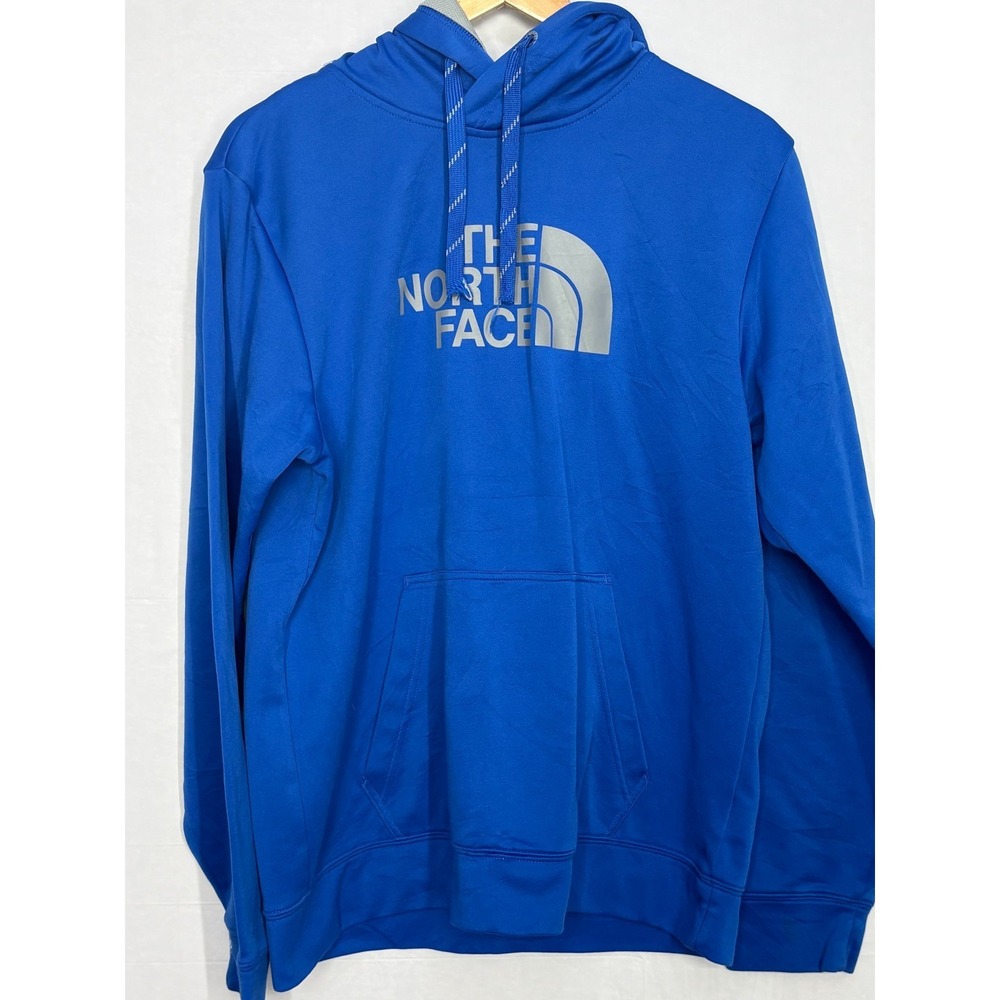The North Face Surgent Half Dome Pullover Hoodie Mens Blue Kangaroo Pocket M